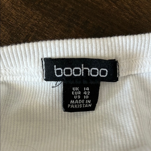 Boohoo White Halter Neck Women's Top - Picture 3 of 3